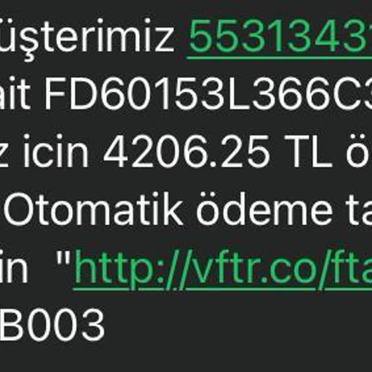 Vodafone’da Yanıltıcı Borç Ve Tekrarlanan Ödeme Talebi