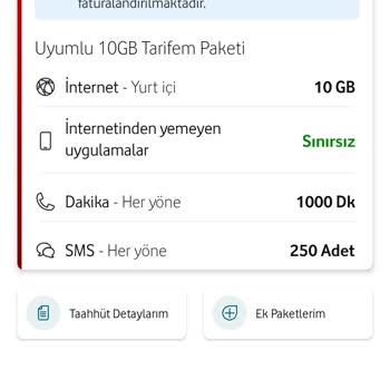 Taahhüt Sonrası Yüksek Fatura İçin Uygun Tarife İsteği