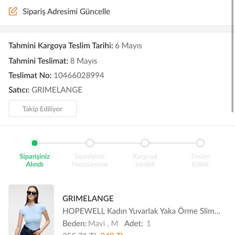 Sipariş Durumu Güncellenmedi Ve Teslimat Gecikmesi