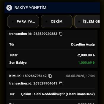 Hanedan Bet Kazandığım Paralar Silindi Ve Çekim Talebim Reddedildi