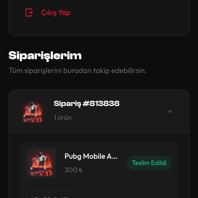 Oyun Dinar Sahte PUBG Mobile Hesabı Satışı Ve İade Sorunu