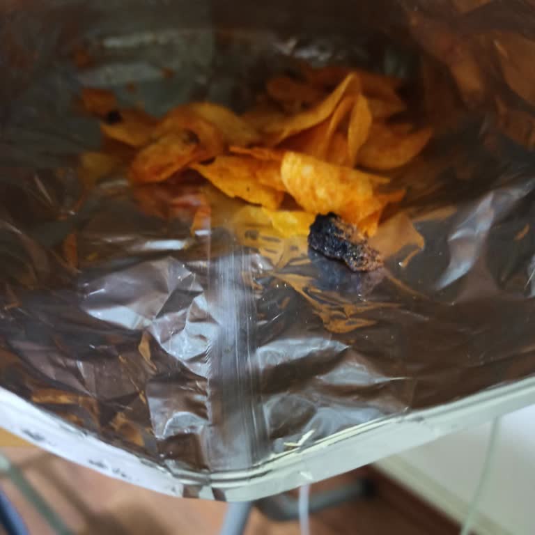 İstanbul Beykoz’da Satın Alınan Lay’s Cips Paketi İçinde Yanık Parça Bulunması