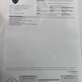 Yeni Peugeot’da Çizik Ve Ücretsiz Bakım Sözünün İhlali