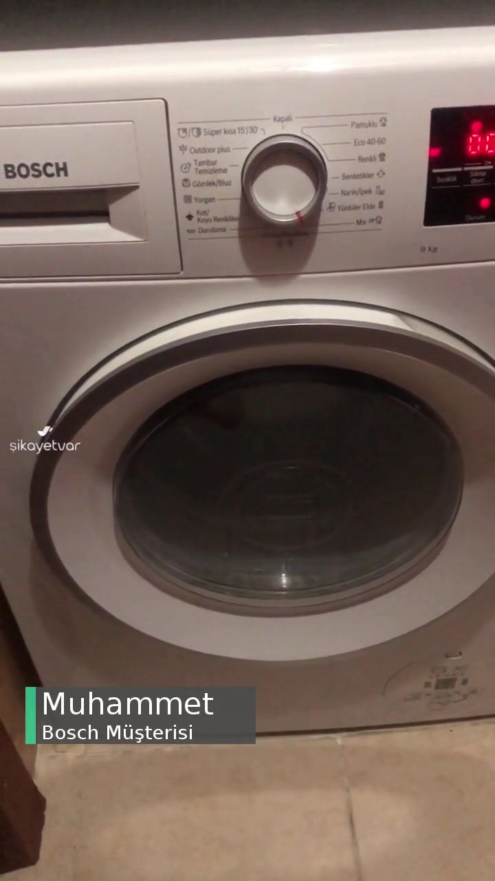 Bosch Çamaşır Makinemin Ses Yapması videonun kapak resmi