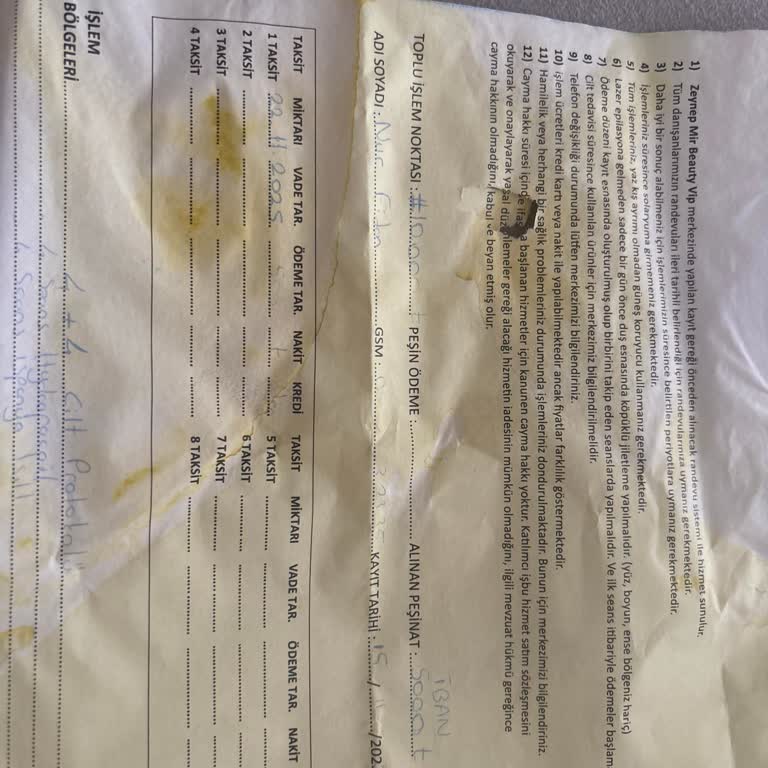 Randevuya Gidemediğim İçin Seans Hakkım Düşürülmesi Ve Sözleşmede Belirtilmemiş