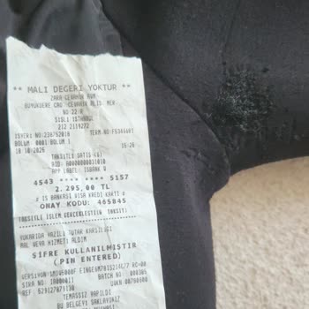 Zara Montunda Kol Tüylenmesi Ve Tiftiklenmesi Nedeniyle Değişim Talebi