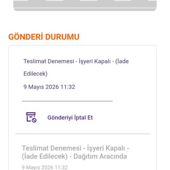 İş Yeri Kapalı Notu İle Yanıltıcı Kargo İadesi