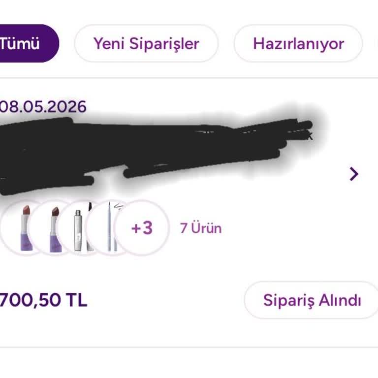 Acil Sipariş Durumu Kontrolü Ve Öncelikli Hazırlama Talebi