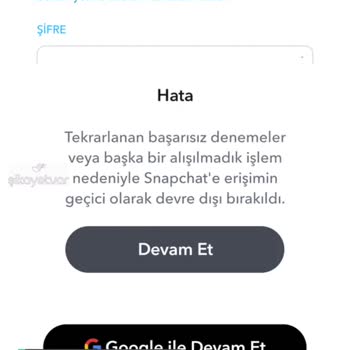 Snapchat Destek Yok Yardım Eder Misiniz?