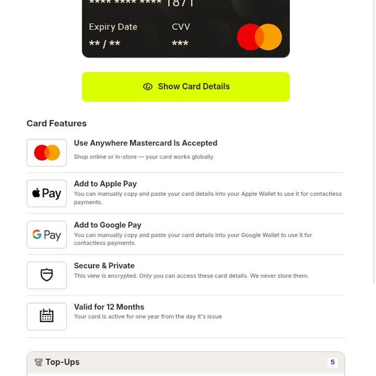 Tango Virtual Mastercard Withdrawal Keeps Failing Despite Available Balance