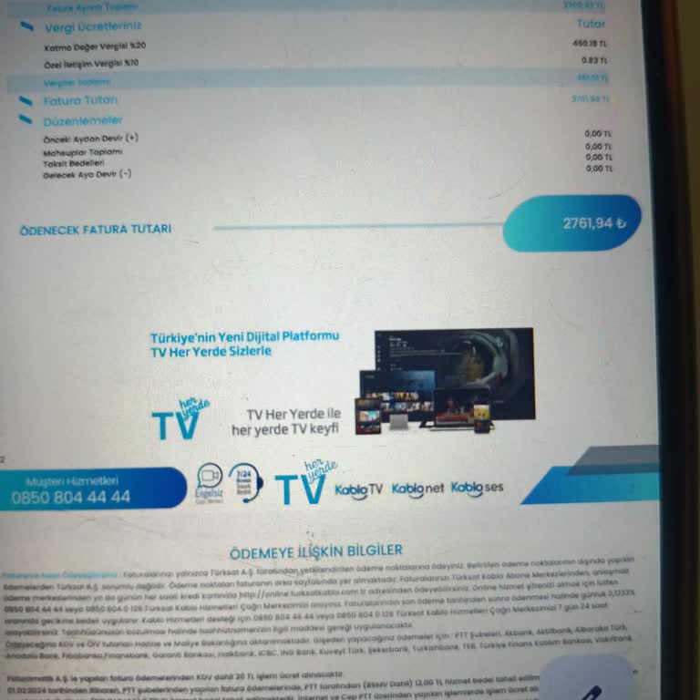 Kablo Net TÜRKSAT Cihazı Sorunsuz Şekilde Teslim Etmeme Rağmen Böyle Bir Bedel Çıkarılması
