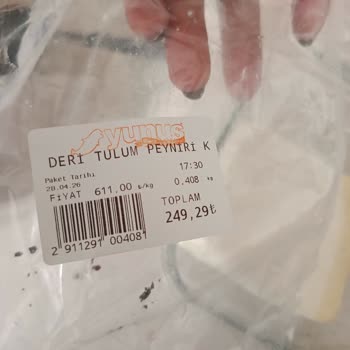 Yunus Marketten Bozulmuş Tulum Peyniri Satışı Ve İade Talebi