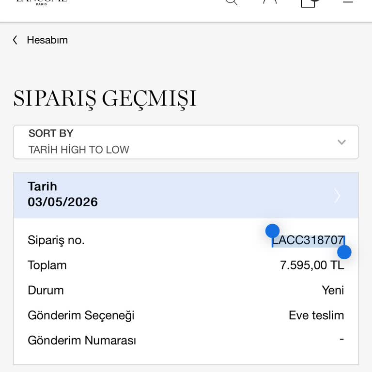 Lancome Türkiye Siparişimin Gecikmesi Anneme Hediyeyi Zamanında Ulaştırmadı