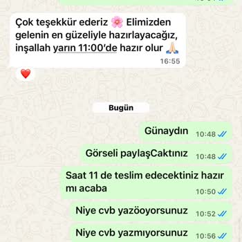 Anneler Günü Teraryum Siparişi Zamanında Teslim Edilmedi Ve Cevap Yok