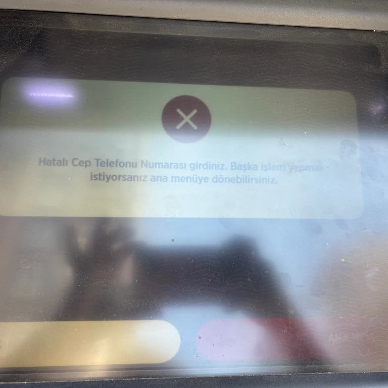 Ziraat Bankası ATM'lerinde Telefon Numarası Yanlış Hatası Nedeniyle TOKİ Ücret İadesi Alınamıyor