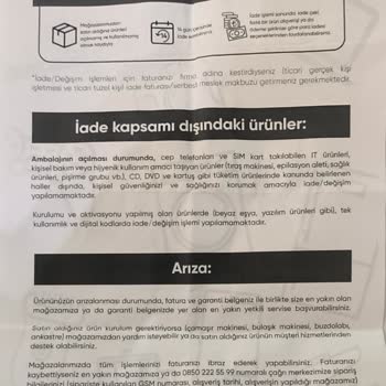Arızalı Logitech Mouse'un 14 Gün İade Hakkıyla Değişim Talebi