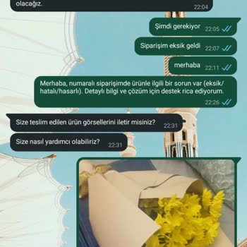 Eksik Beyaz Gül Teslimatı Ve Yetersiz İletişim Nedeniyle Mağduriyet
