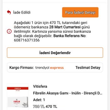 Kargo Karışıklığı Nedeniyle Trendyolmilla Pantolon Ücretim İade Edilmedi