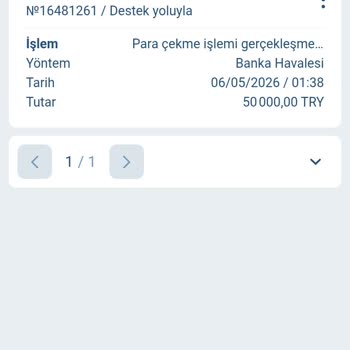 1xbet Tamamlandı Gösteren Çekim Ödemesi Banka Hesabına Yatırılmadı