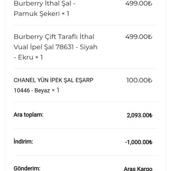 Organic Scarfs Kargo Takip Bilgisi Ve İletişim Eksikliği Nedeniyle Sipariş İadesi Talebi