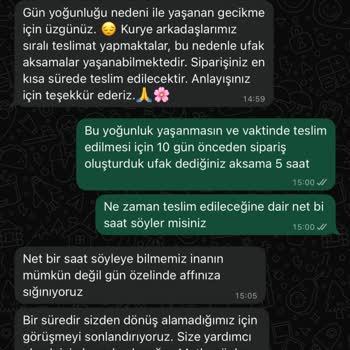 Planlanan Teslimat Zamanı Aşıldı Ve İletişim Yok