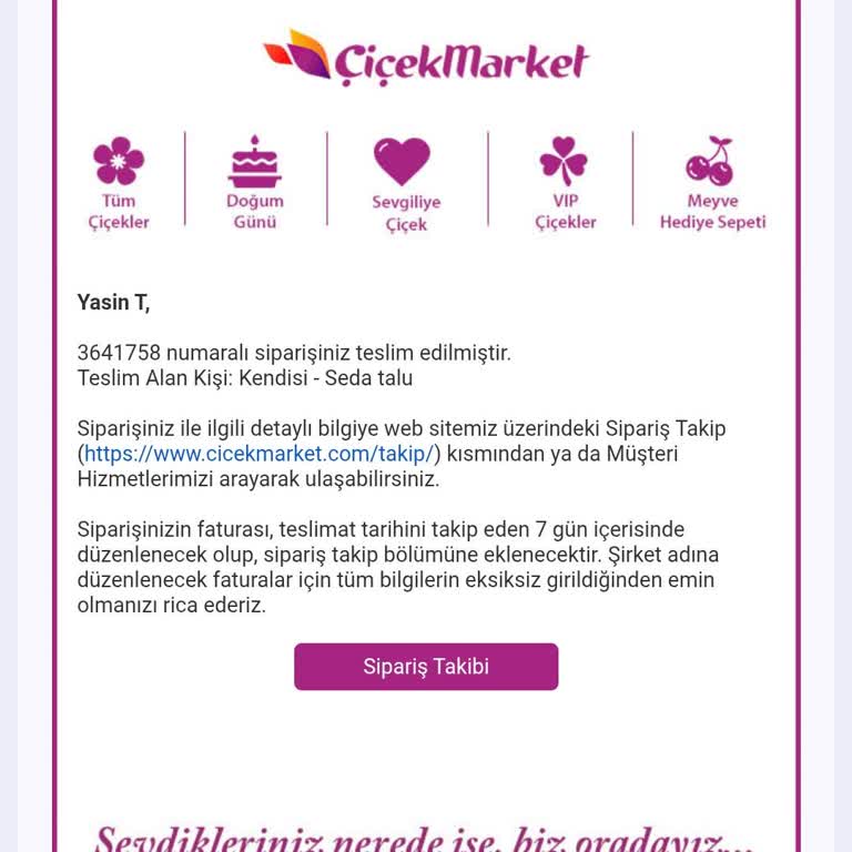Sipariş Edilen Çiçeğin Yerine Farklı Çiçek Gönderildi: İade Talebi
