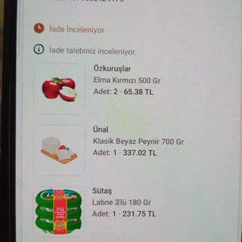 Eksik Ve Yanlış Ürünler İçin Hızlı İade Ve Açıklama Talebi
