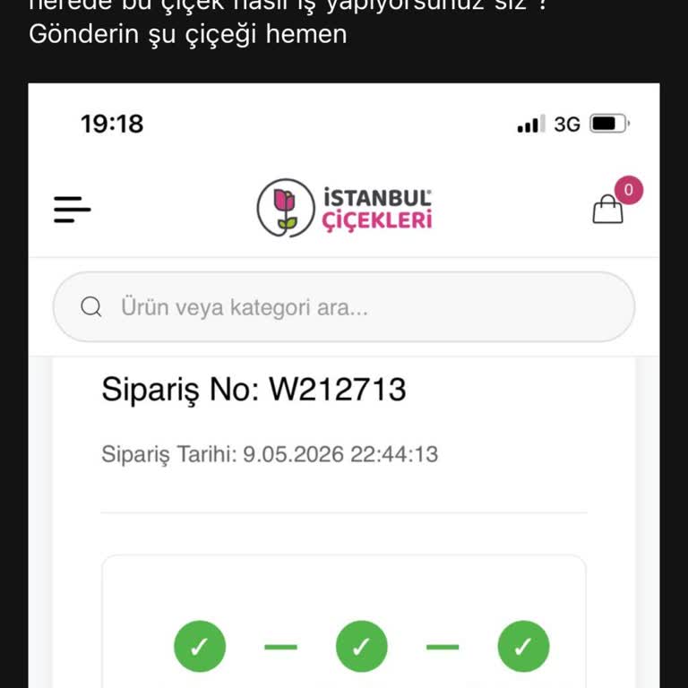 Anneler Günü Çiçek Siparişinde Teslim Edilmediği Görünen Yanıltıcı Bilgi