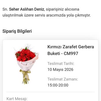 Taahhüt Edilen Saatte Teslim Edilmeyen Çiçek Market Siparişi
