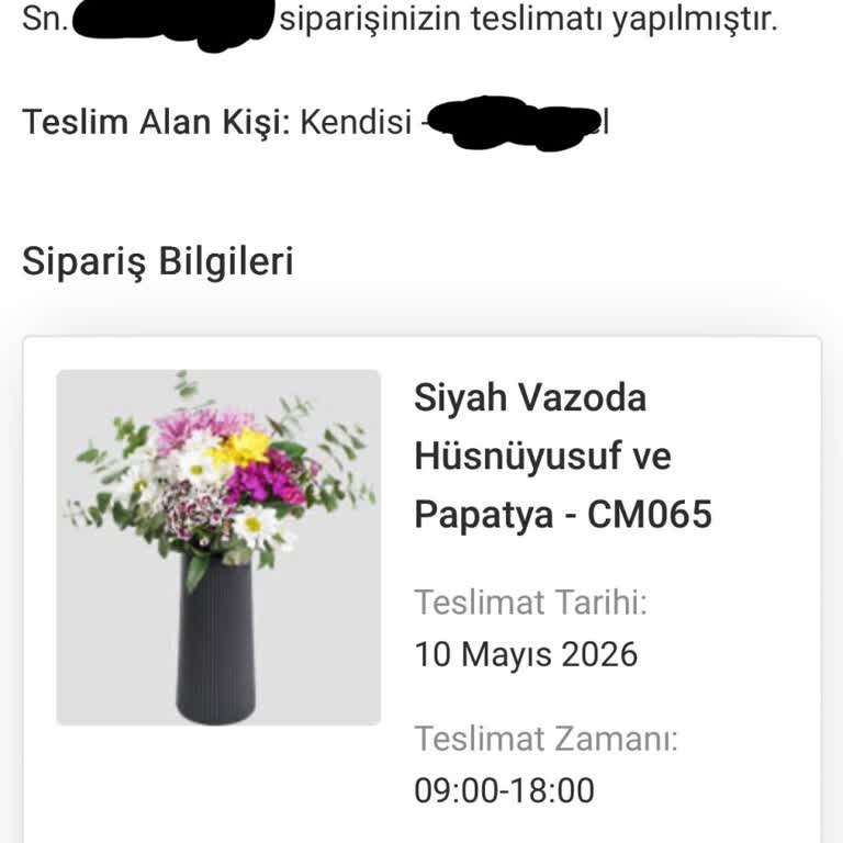 Çiçek Market Şikayeti