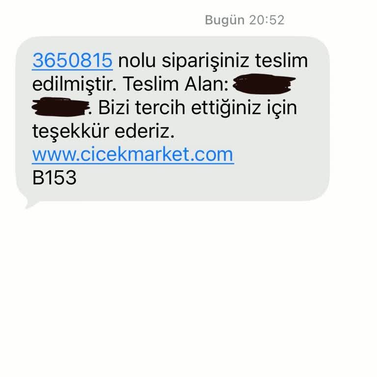 Teslim Edildiği Söylenen Çiçek Siparişi Gelmedi