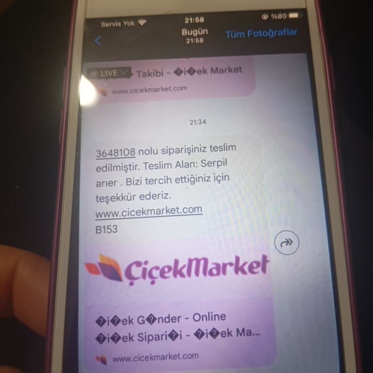Anneler Günü Çiçeği Teslim Edilmedi, Yanlış Bildirim Ve İade Talebi