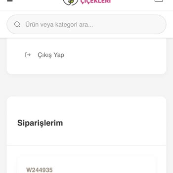 Teslim Edilmemiş Çiçekler Sistem Tarafından Teslim Edildi Gösteriliyor