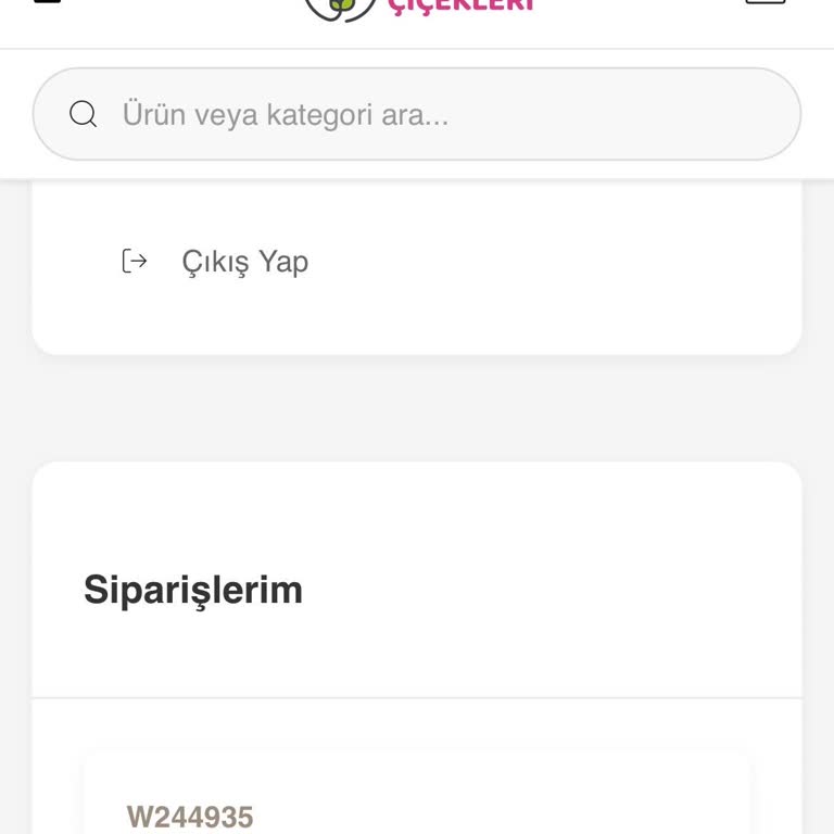 Teslim Edilmemiş Çiçekler Sistem Tarafından Teslim Edildi Gösteriliyor