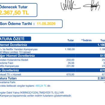 Faturamda Aşırı Artış ve Yetkisiz TV+ Ve Netflix Ücretlendirmeleri