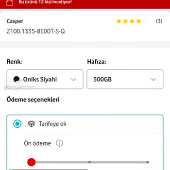 Vodafone Faturaya Ek Cihaz Alımında Limitimi Kullanamıyorum