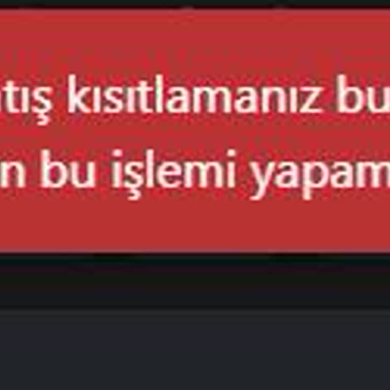 Açıklama Olmadan Gelen Satış Yasağı Ve Destek Yanıtı Bekleniyor