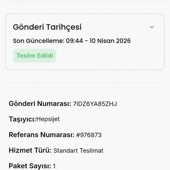 976873 Numaralı Sipariş İadesi Gecikmesi Ve Müşteri Hizmetlerinden Yanıt Alınamaması