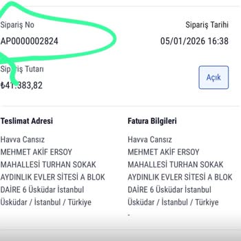 Ürün Gönderilmedi, 19.500 TL Hemen İade Talebi