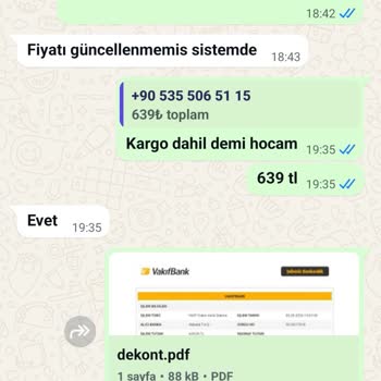 Ödeme Yaptım Ürün Gelmedi Ve 639 TL İade Bekliyorum