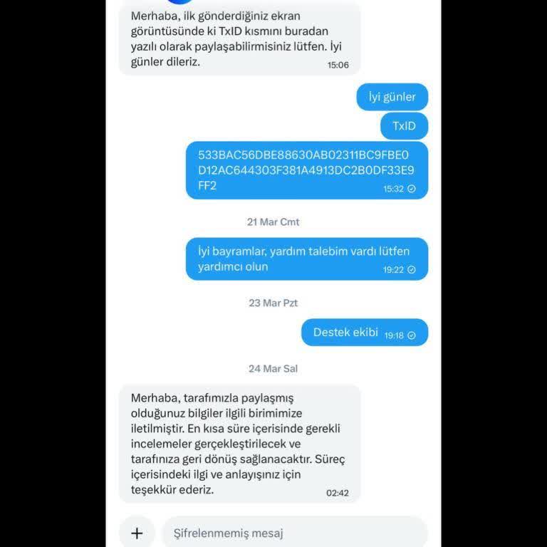 Mexc'den Safebit'e Tıa Token Transferi Hesaba Yansımıyor Ve Destek Cevap Vermiyor