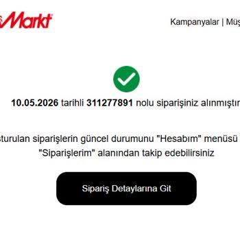 Media Markt Bilgilendirme Yapmadan Sipariş İptali