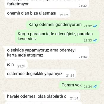 Küçük Gelen Ürün İçin Ücretsiz İade Ve 300 TL Kargo Ücreti İtirazı