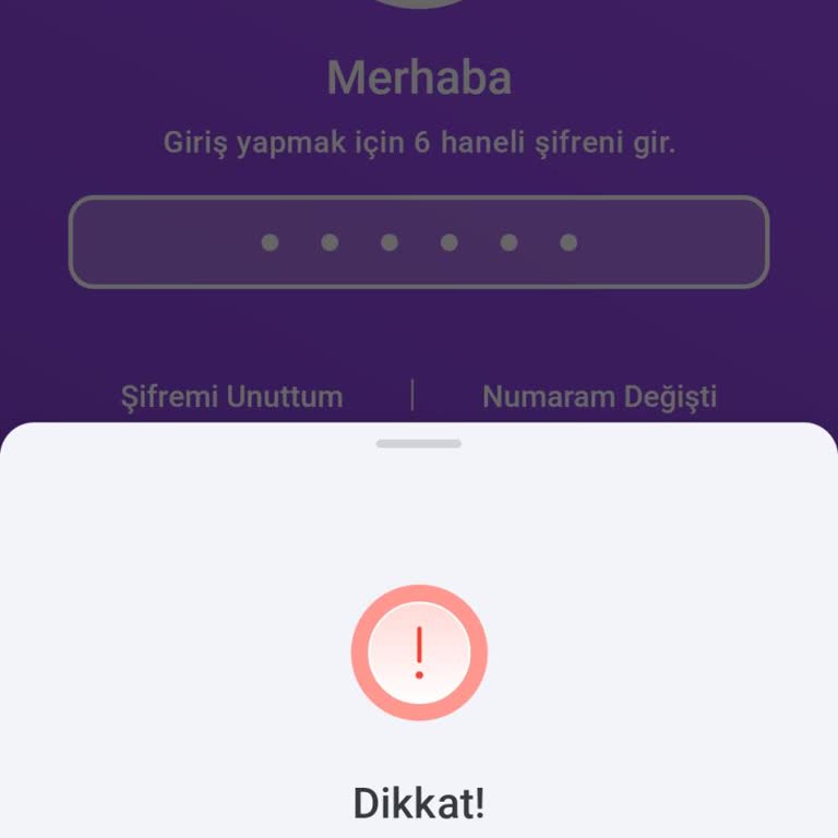 Sanal Kart Bloke Ve Mobil Uygulama Giriş Sorunu