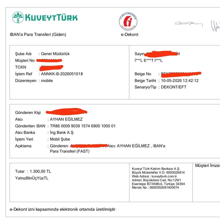 IBAN Üzerinden Ödeme Alınan Ve Teslimatı Yapılmayan Çiçek Sitesine İade Ve İnceleme Talebi