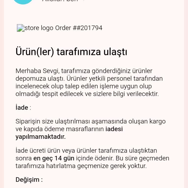 İade Edilen Ürünlerin Ücreti Geri Ödenmedi
