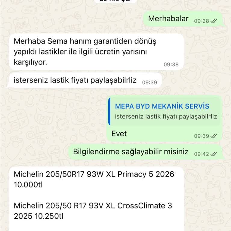 Kusurlu Lastiklerin Yarı Garanti Kapsamı Ve Araç Güvenliği Sorunları Kabul Edilemez