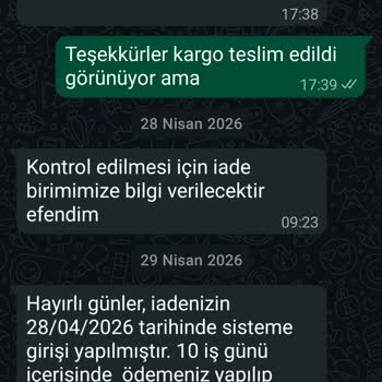 İade Ödemesi Gecikmesi Ve Bilgilendirme Eksikliği