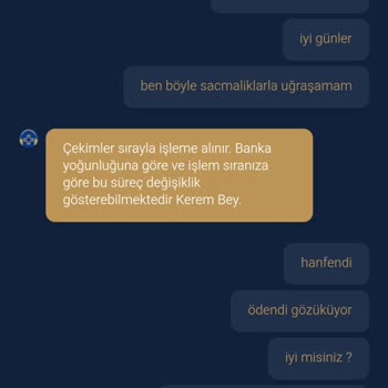 80.000 TL Çekim Talebim Ödendi Göründüğü Zaman Hesaba Yansımadı