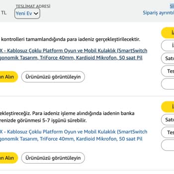Yanlış Ürün Gönderimi Ve 11 Gün Çözülmeyen İade Sorunu